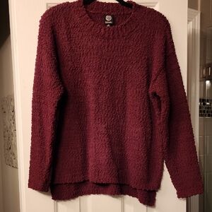 Bobeau Women's Textured Maroon Sweater